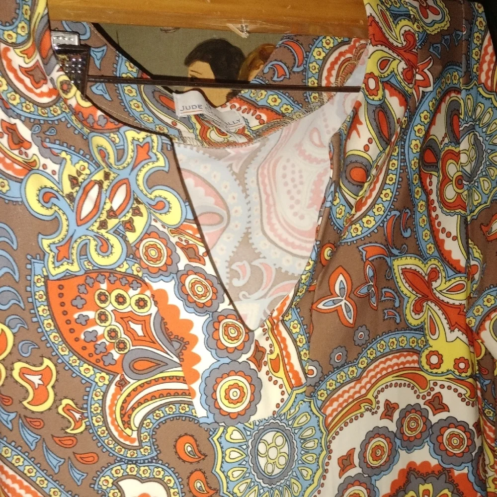 Jude Connally Multicolor Paisley A-Line Dress - Picture 3 of 5